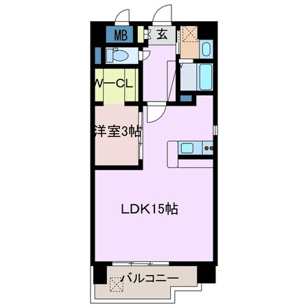 ヴィゴーレ道後の物件間取画像